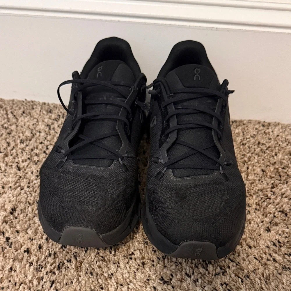 On Running Men's All-Black Cloudnova Lace-Up Sneakers